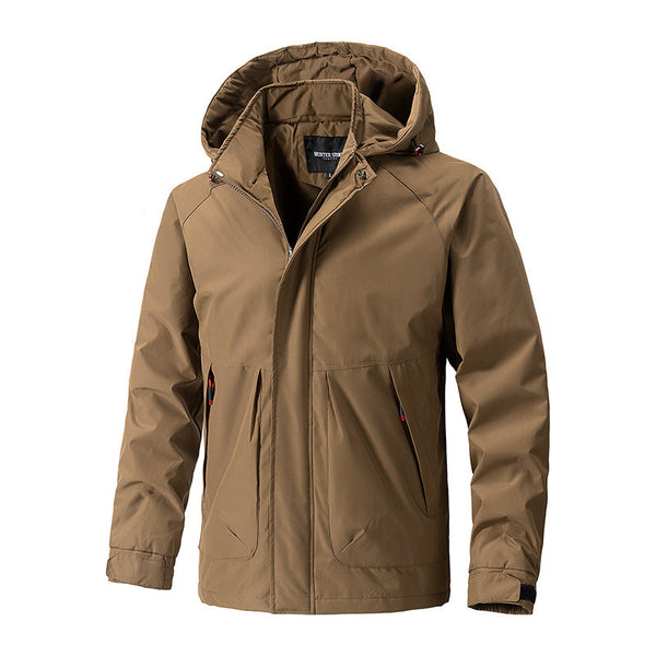 Men's Outdoor Casual Hooded Shell Jacket