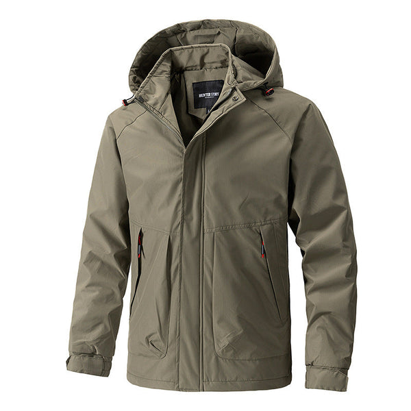Men's Outdoor Casual Hooded Shell Jacket