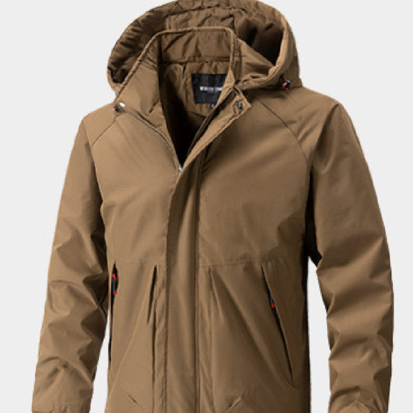 Men's Outdoor Casual Hooded Shell Jacket