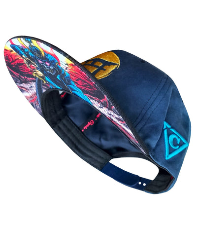 Blue Samurai Snapback - Suede/Golden Thread