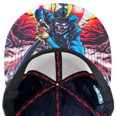 Blue Samurai Snapback - Suede/Golden Thread