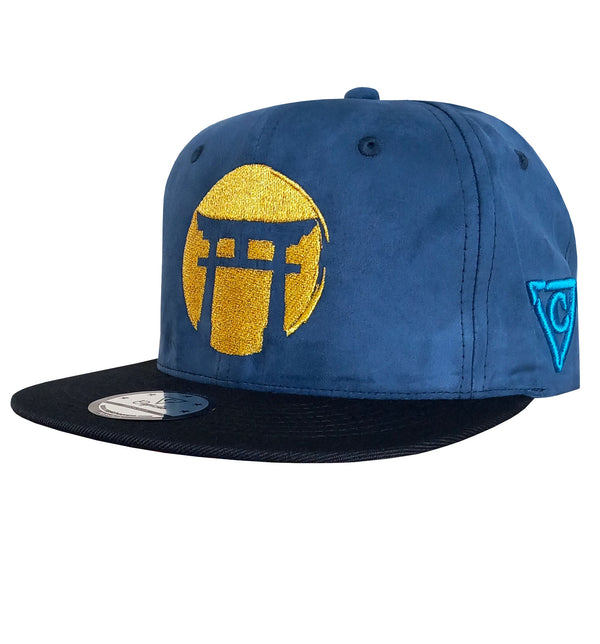 Blue Samurai Snapback - Suede/Golden Thread