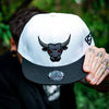 Bull Snapback - White/Black