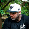 Bull Snapback - White/Black