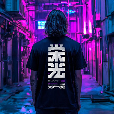 EIKOU – Cyberpunk Kanji Streetwear Tee