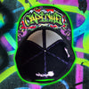 Freestyler Snapback - Black/Green Graffiti Spray