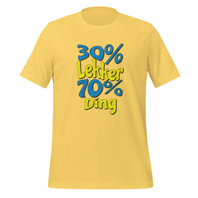 30% lekker 70% Ding